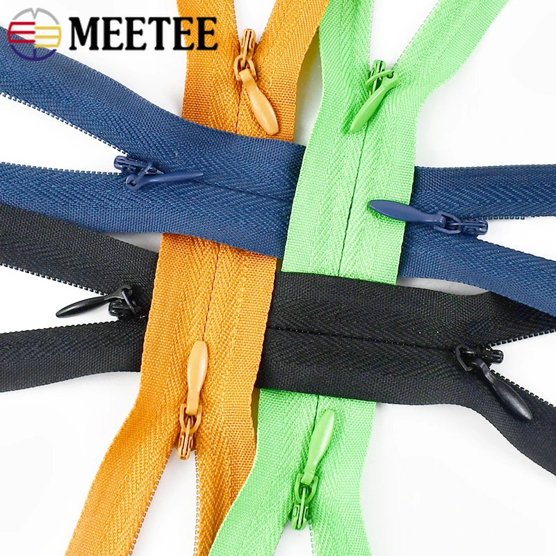 5/10Pcs 3# Invisible Nylon Zippers 60/120cm Double Slider Zipper Clothes Bag Pillow Replace Zip Repair Kits Sewing Accessories - Image 2