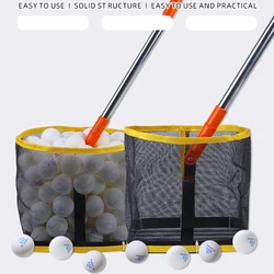 Huieson Square Ping Pong Ball Picker Bucket with Replaceable Spring Bottom for Holding 100 Table Tennis Balls