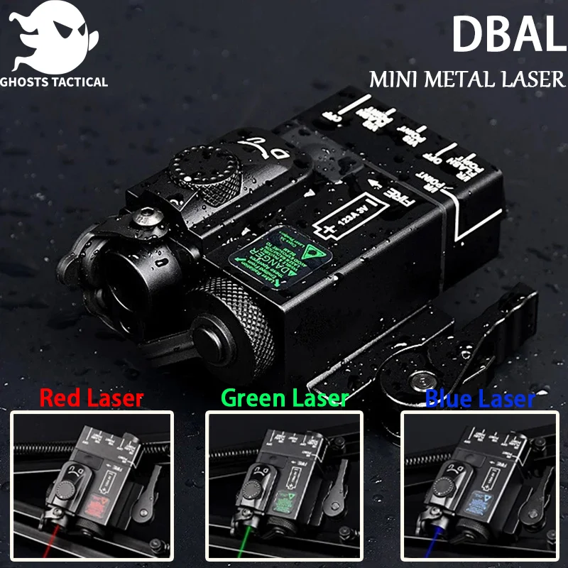 

DBAL Mini Metal Laser red green blue Dot LED White Light infrared indicator Strobing Hunting weapons Lightweight 20mm guide rail