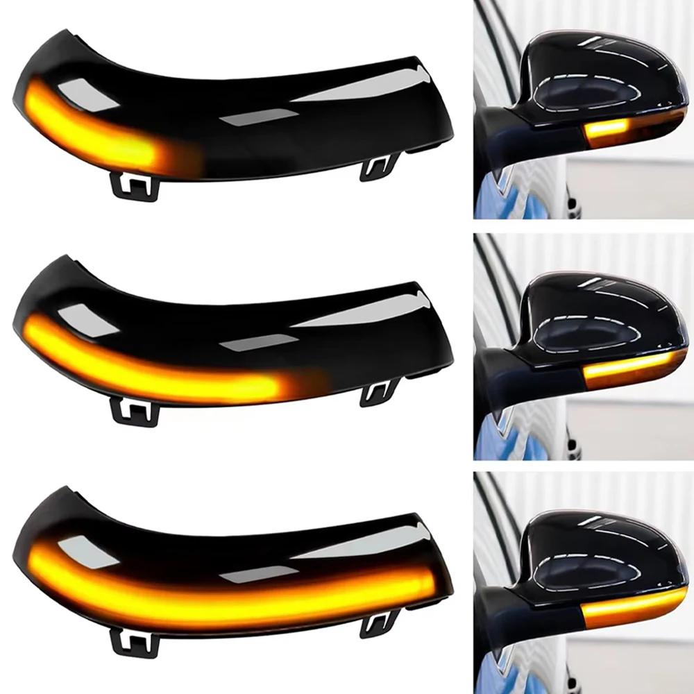 2 قطعة الوامض الديناميكي لشركة فولكس فاجن جولف 5 GTI V MK5 جيتا باسات B5.5 B6 شاران رائع B5 EOS LED بدوره إشارة مرآة مؤشر الضوء