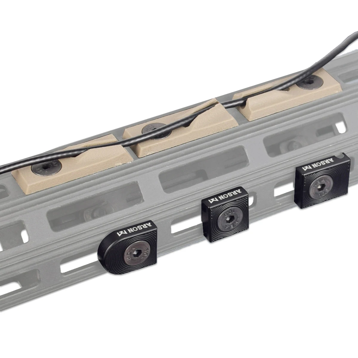 Guía de cables táctico M-LOK – Clip organizador para linterna 20mm - imagen 2