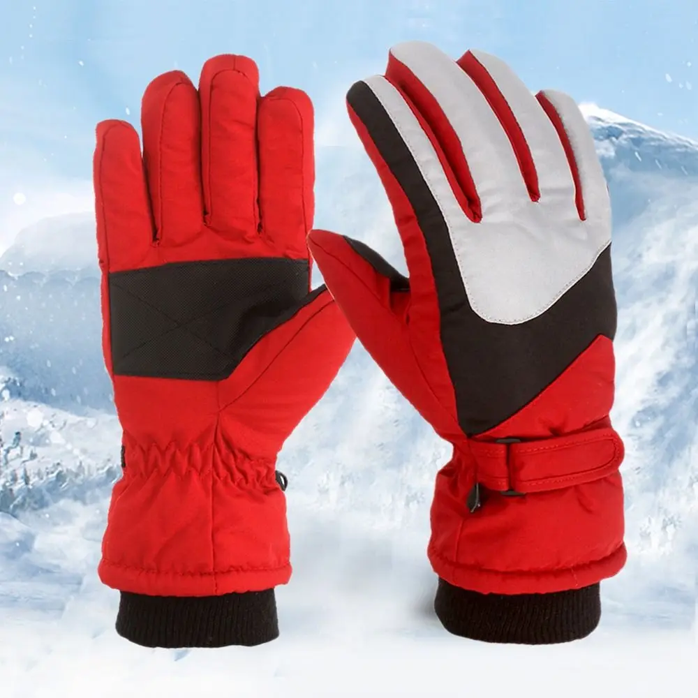 New Windproof Warm Ski Riding Gloves Winter Outdoor Riding Kids Snow Skating Snowboarding Children Waterproof Mittens