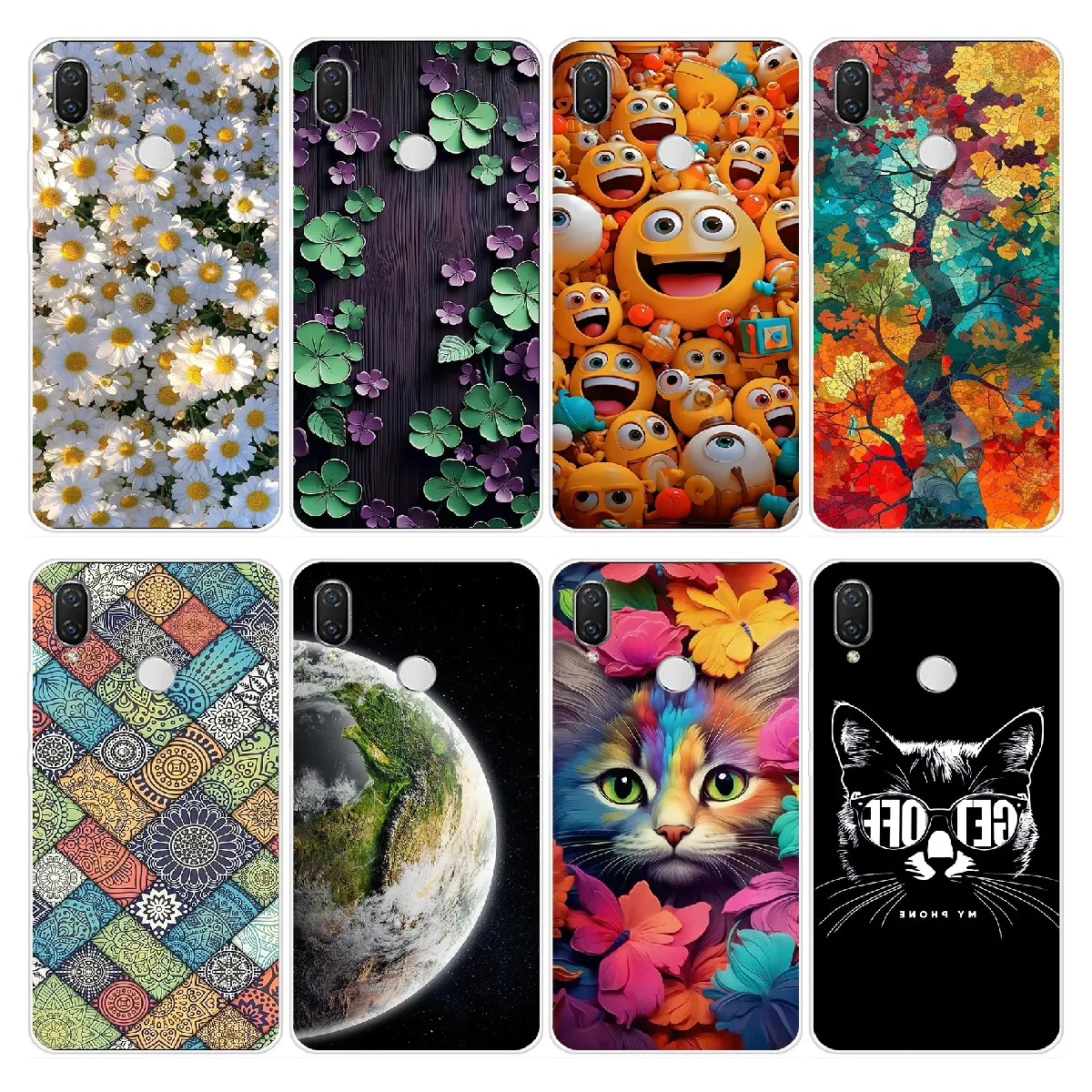 silicon case for huawei Nova 3 3i 3e phone case soft TPU cover for Nova3 nova3i INE-LX2 INE-LX9 funda Back cover Coque bumper