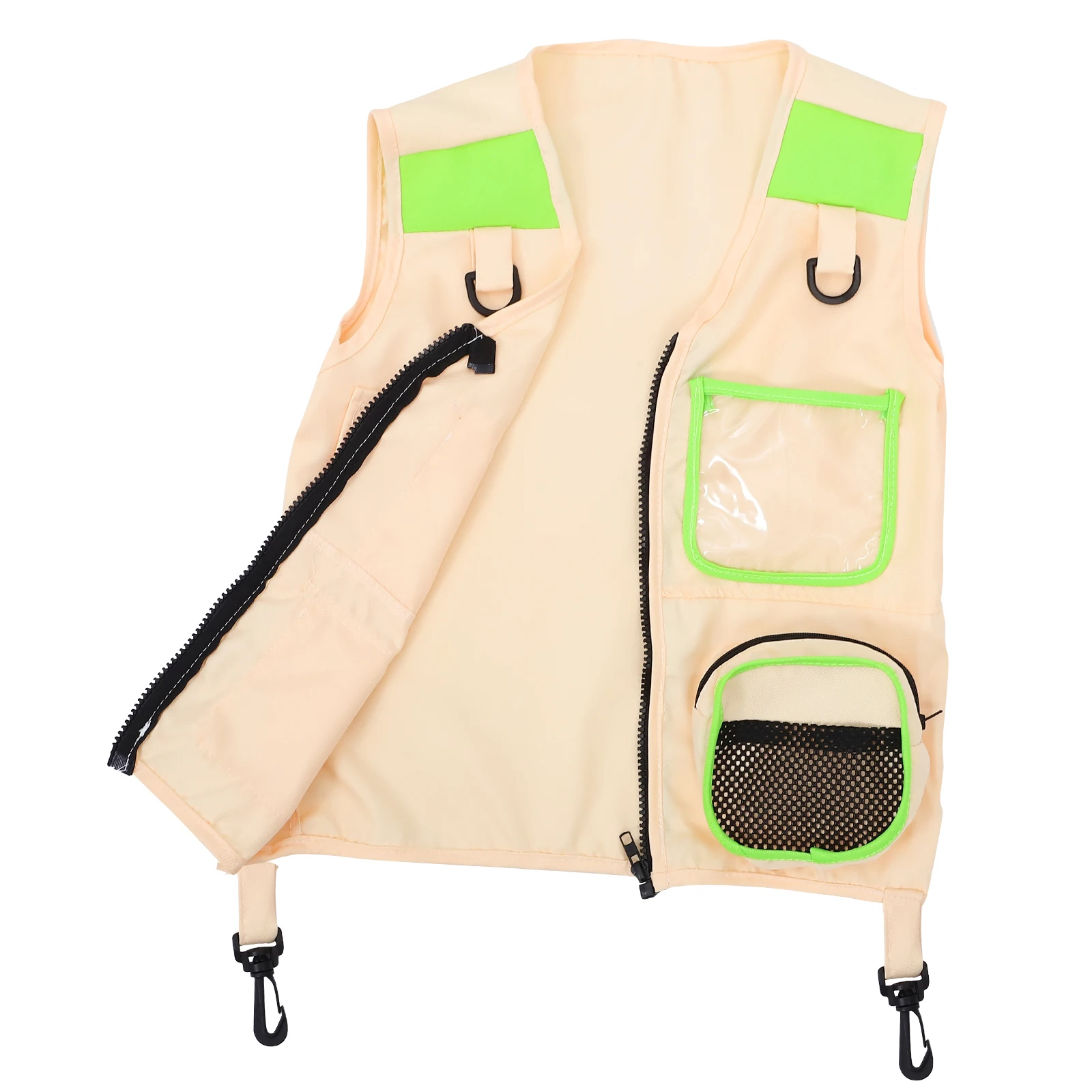 

Vest Green Role-playing Costume for Outdoor Adventure Camping Fishing Wear-resistant Children Clothing
