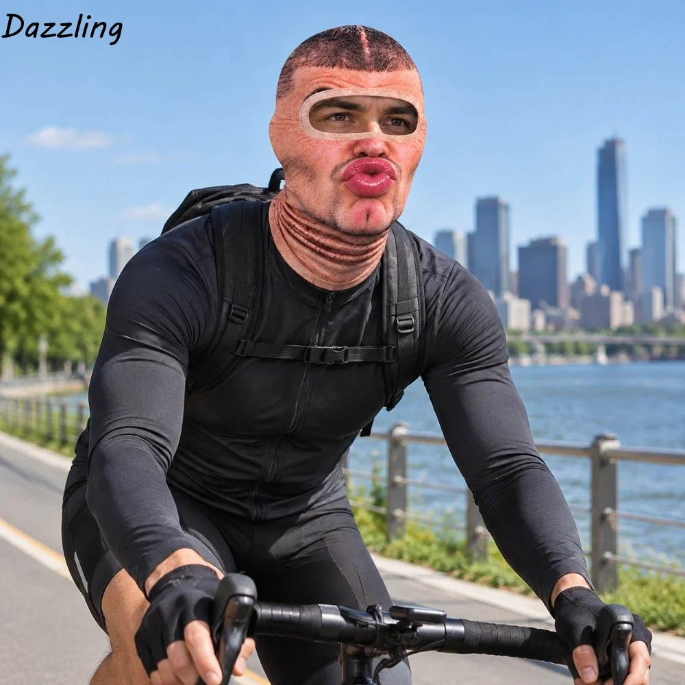 Gift Thin Thick Optional Cycling Neck Gaiter Breathable Windproof Full Face Mask Elastic Sun Protection Helmet Liner Hood Daily
