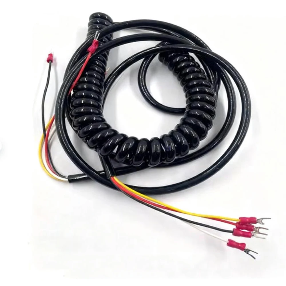 

3 4 5-Core with Terminals Automotive Tailgate Spring Roll Retractable Power Lead Cable Switch Flexible Stretchable Spring Wire