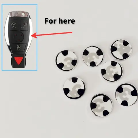 13mm DIY Emblem Logo Replacement Sticker Emblem for Mercedes for Benz Remote Control Car Key Badge