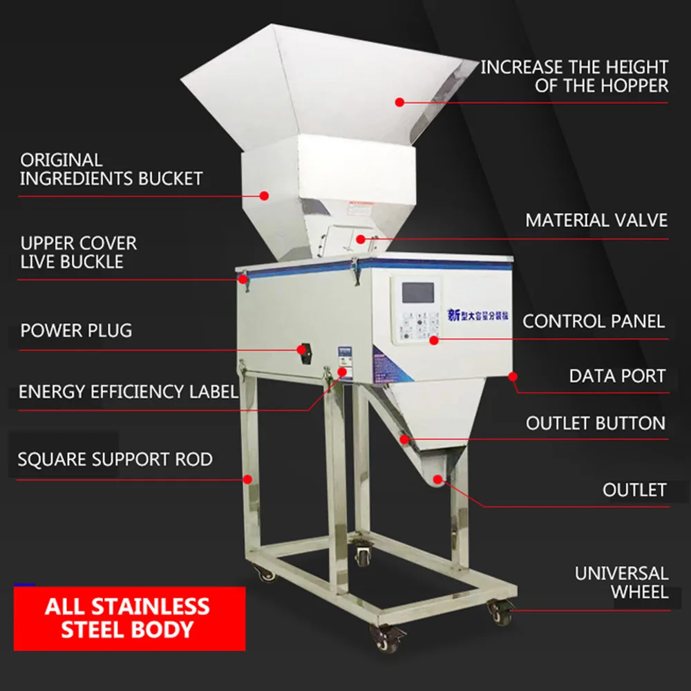Large Capacity Automatic Packaging Weighting Machine Quantitative Filling Riempitrice