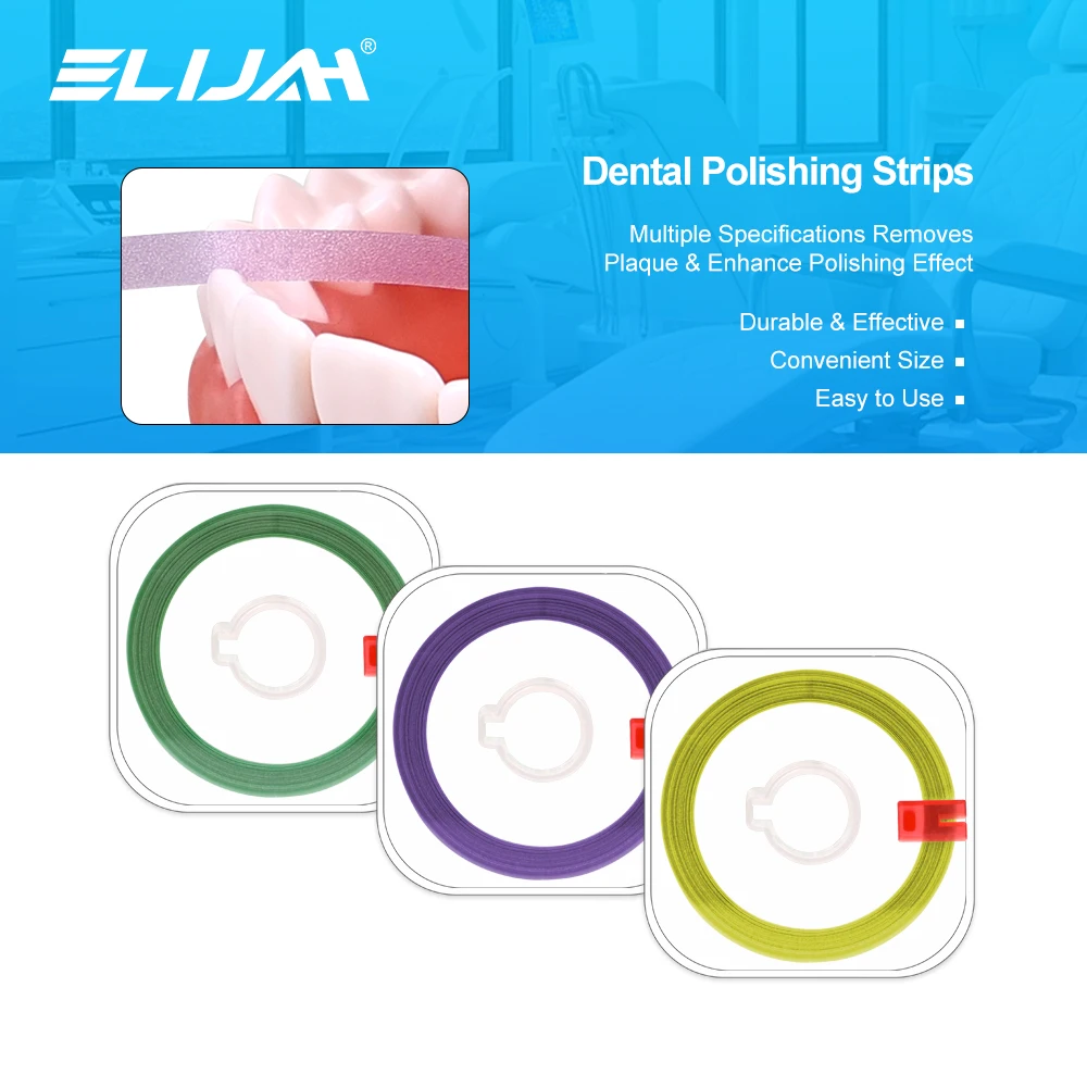 ELIJAH 6M/Roll Dental Polishing Strip Resin Teeth Grinding Whitening Coarse/Medium/Fine Sanding Shaping Strip Dentistry Material