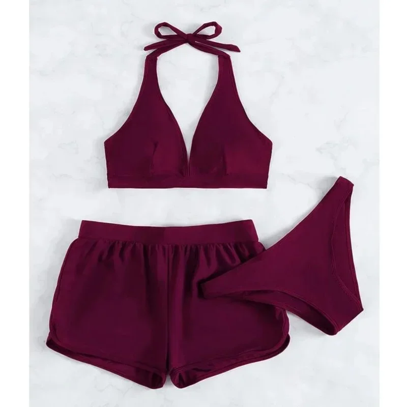 夏の大きい水着プラスサイズのタンキニセット女性水着ビーチウェアツーピース水着スポーツプール女性水着