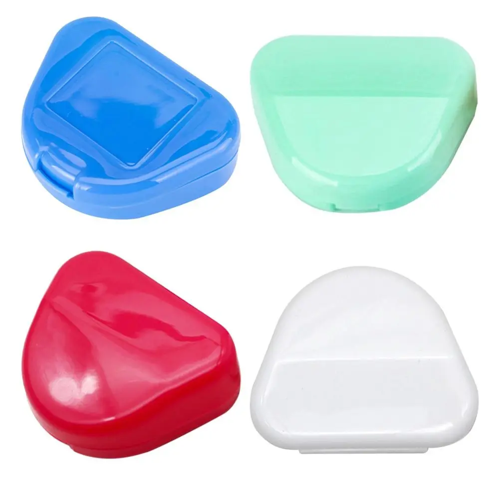 False Teeth Protective Case Plastic Retainer Case Portable Multiple Colors Braces Orthodontic Case Denture Case Old People