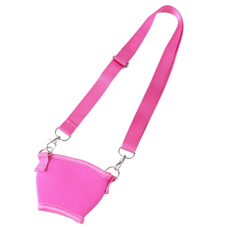 Portabicchieri da vino da 5 pezzi, custodia in neoprene, cordini regolabili per bicchieri da vino, portabevande con tracolla, da