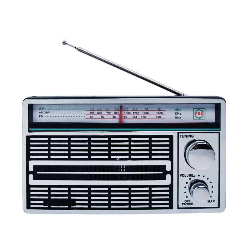 

Retro old man radio full band available dry battery pluggable simple volume