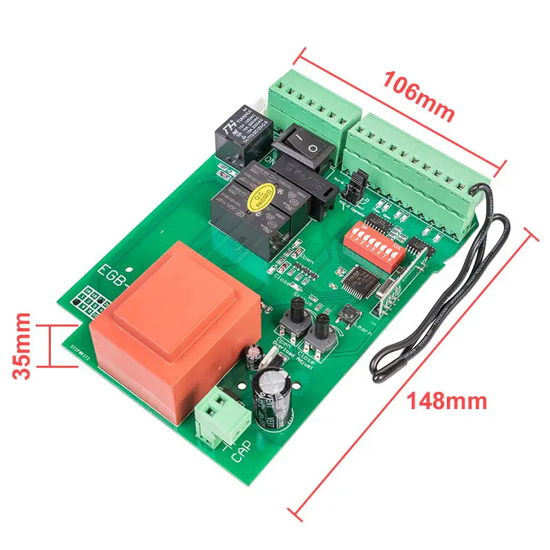 220V or 110VAC PCB Board Card for Automatic Sliding Gate Opener Control Board Panel Smart Control Center System Replace Fittings