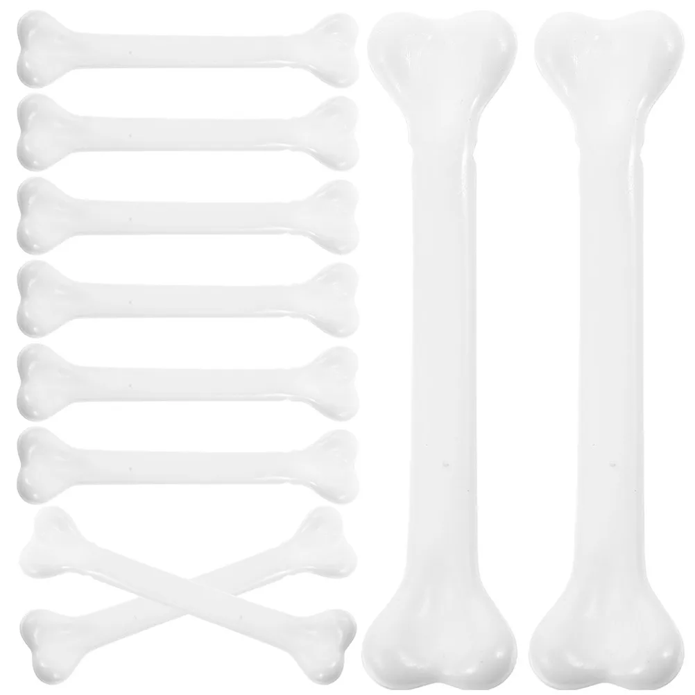 

24Pcs Bones Simulation Scary Halloween Decoration Props Plastic Fake Bones for Party Haunted House Tabletop Decor