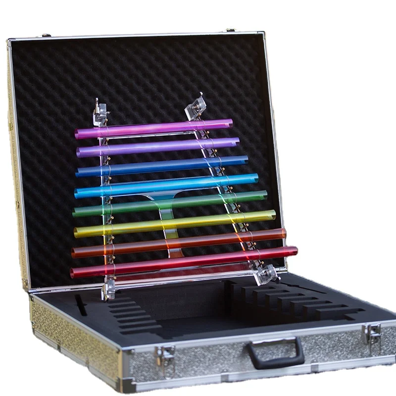 High Quality Transparent White Crystal Harp Rainbow-Colored Piano Instrument Accessories Direct Crystal Musical Instruments