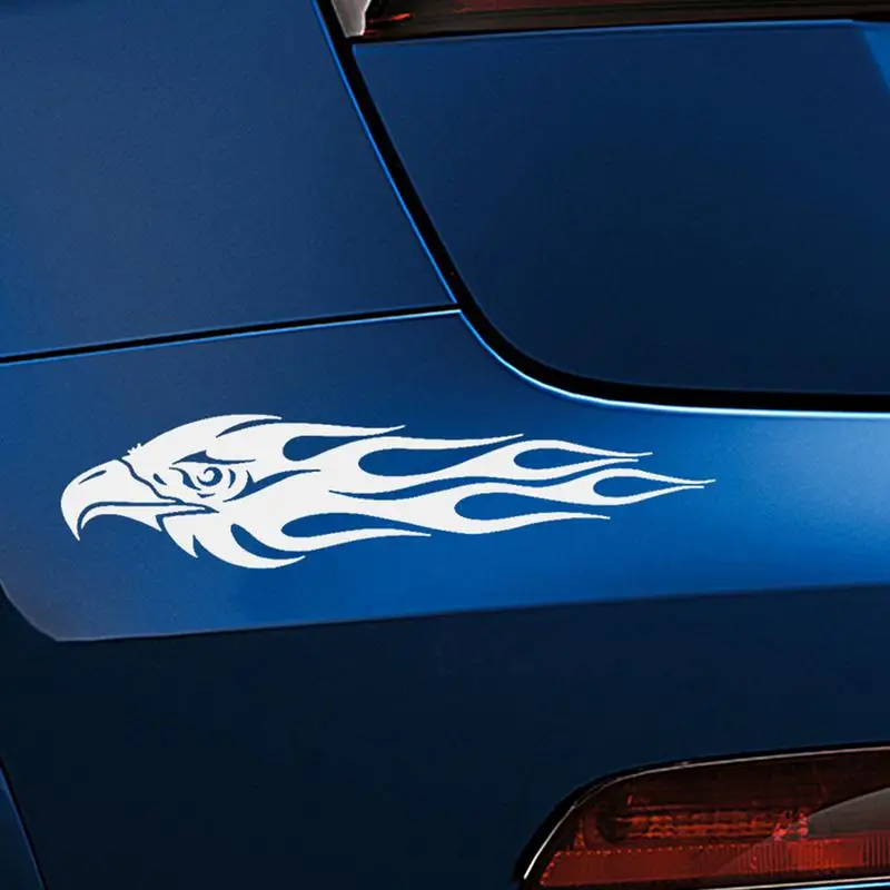 Adelaar Motorstickers 2 Stuks Voertuig Stickers Auto Stickers Vlam Eagle Sticker Motorfiets Sticker