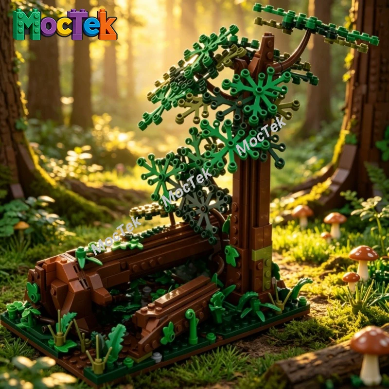 

558pcs Forest Diorama MOC Building Blocks Natural Landscape Scene Display Model