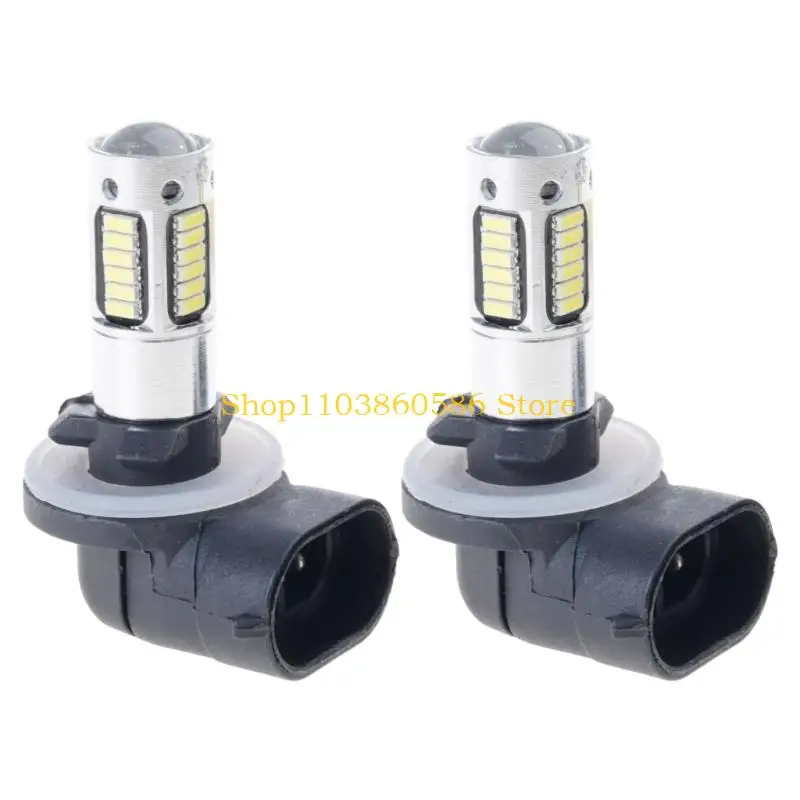 

242A 1 Pair Car Fog Lights 889 898 881 4014 30SMD Fog Lamps Headlamp Daytime Running