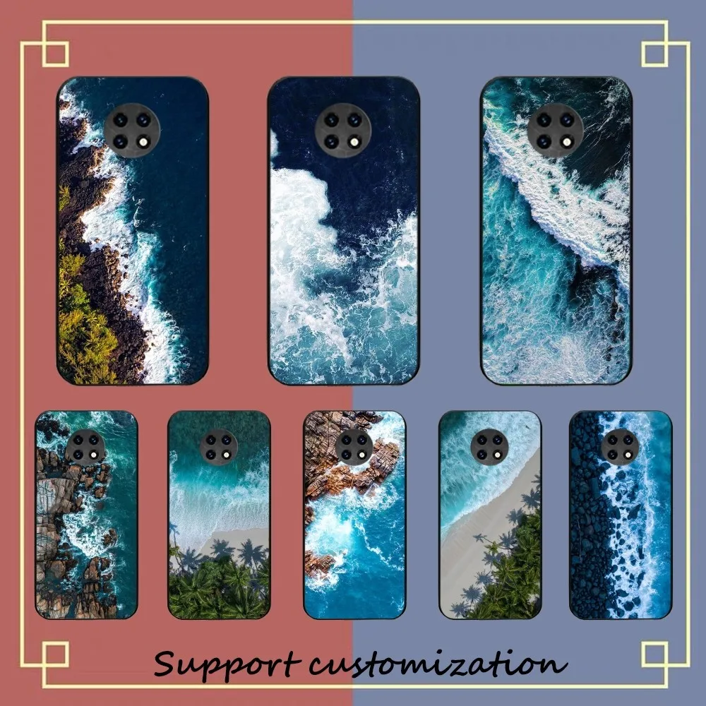 Blue Sea Phone Case For Redmi Note 4 X 5 A 6 7 8 T 9 9S 10 11 11S 11Epro Poco M3 Pro