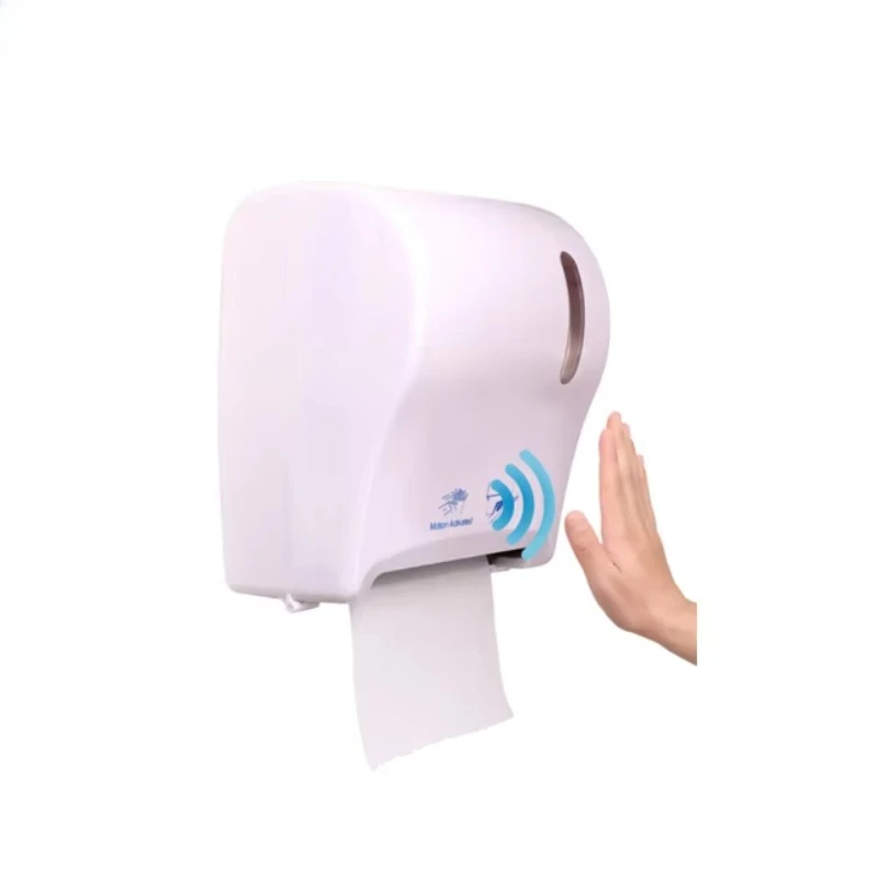 

Touchless free hand movement activation automatic sensor tissue dispenser