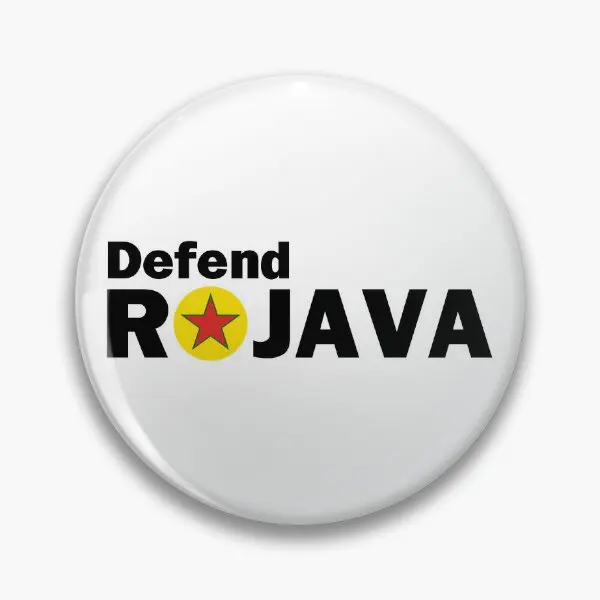 Defend Rojava Ypg  Soft Button Pin Brooch Cute Clothes Lapel Pin Funny Metal Lover Creative Collar Women Decor Jewelry Cartoon