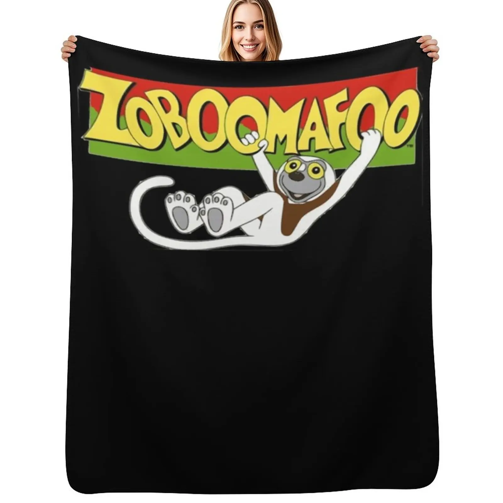 

zoboomafoo' logo Throw Blanket Stain Resistant Cozy Warm Blanket