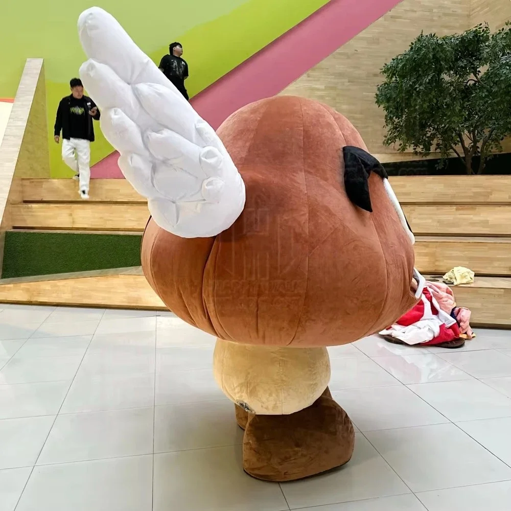 Disfraz inflable de mascota de sapo y seta, personaje de dibujos animados, taburete de sapo, trajes, vestido de actividad publicitaria de Navidad y Halloween