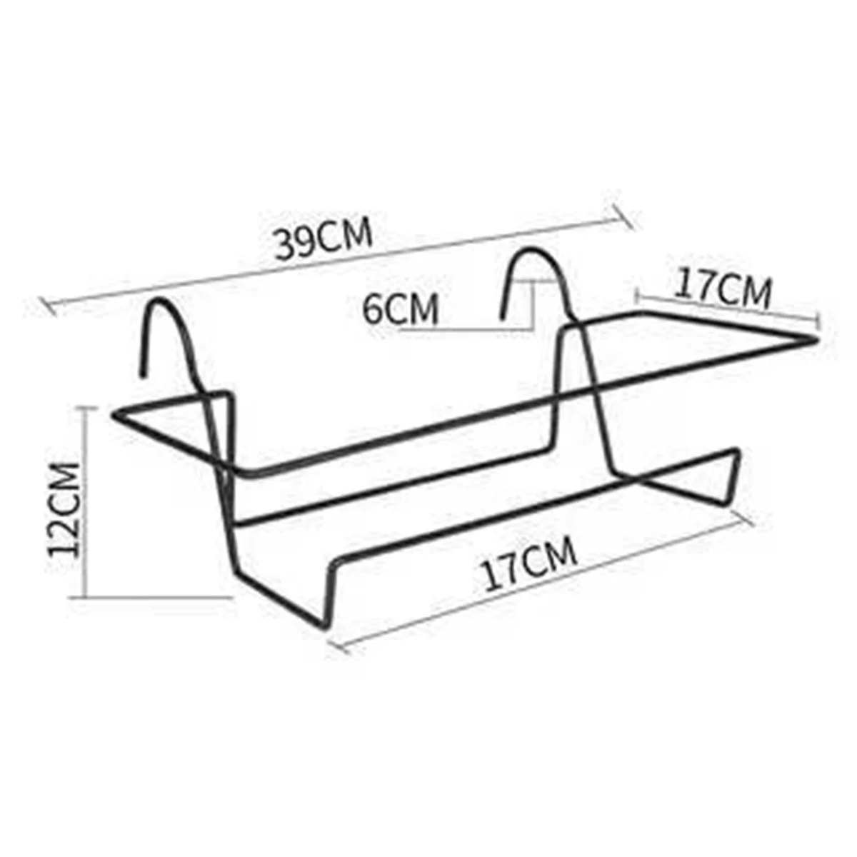 Large Size Flower Pot Hanging Rack Planting Trough Balcony Rectangular Vegetable Pot Hanging Large Long Strip Bracket