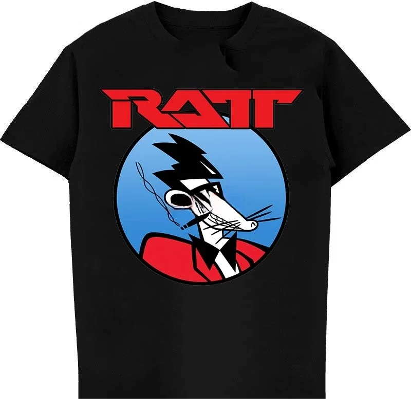 Vtg Ratt Dancing Undercover World Tour 1987 T Shirt  COTTON  2024 Summer vintagecanime clothes  printing t-shirt Short Sleeve