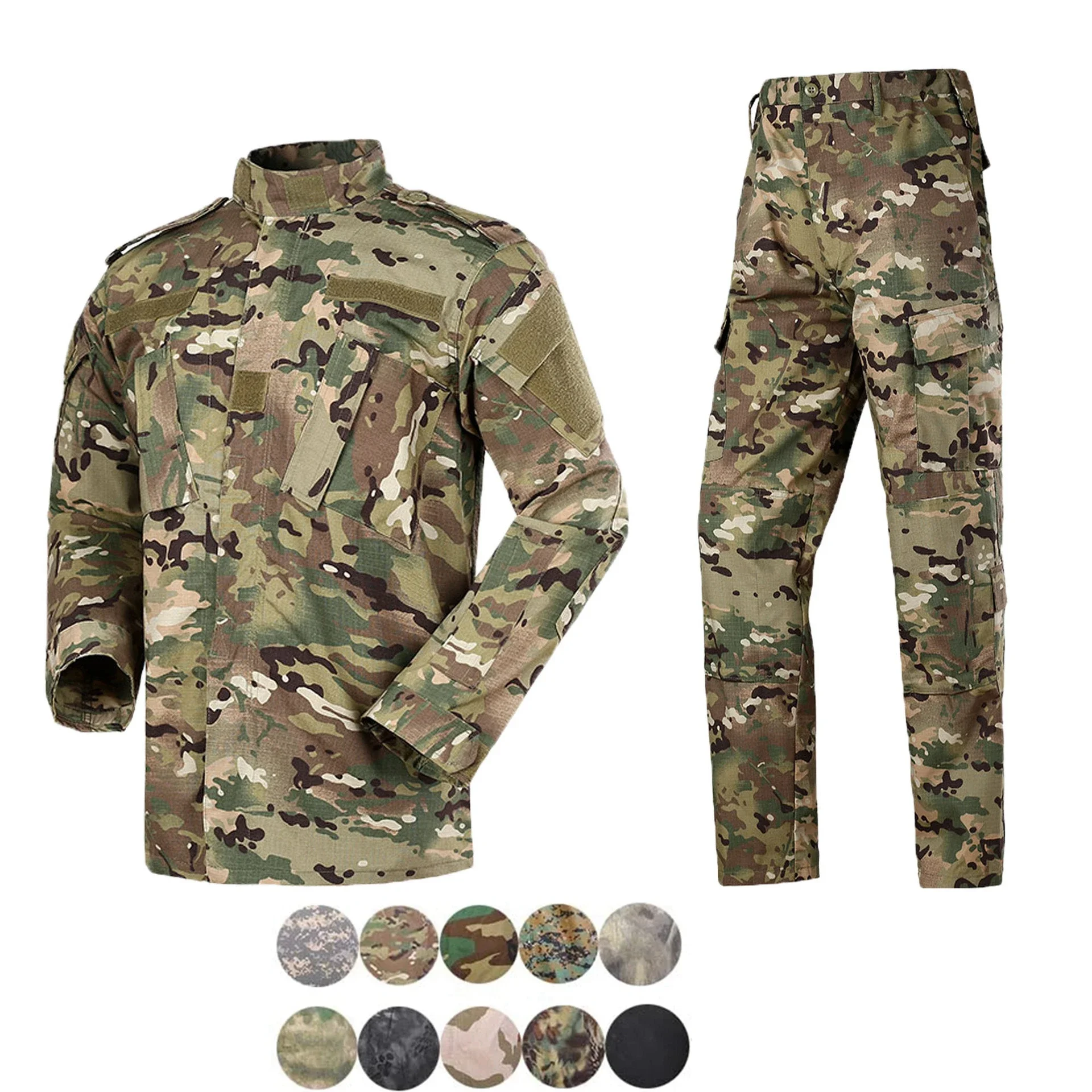 

Men Tactical Uniform Airsoft Paintball Camo Clothing Airsoft Sport Combat Hunting Multicam Camouflage Jacket + Pants