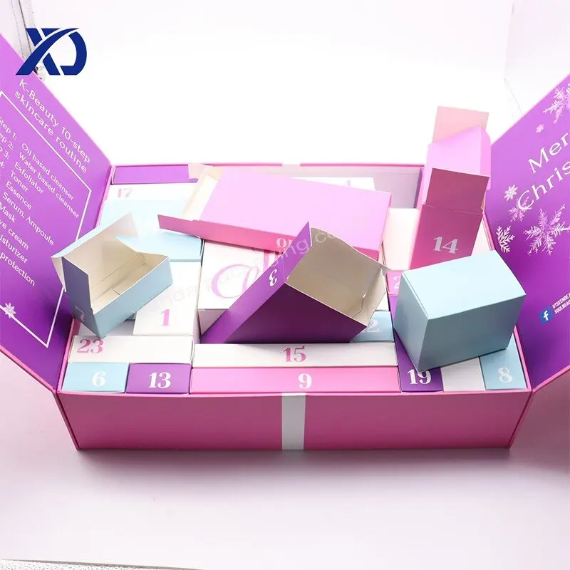 Customization.New Festive Surprise Christmas Countdown Advent Calendar Box Crystal Ramadan Gifts Christmas Advent Calender Box C
