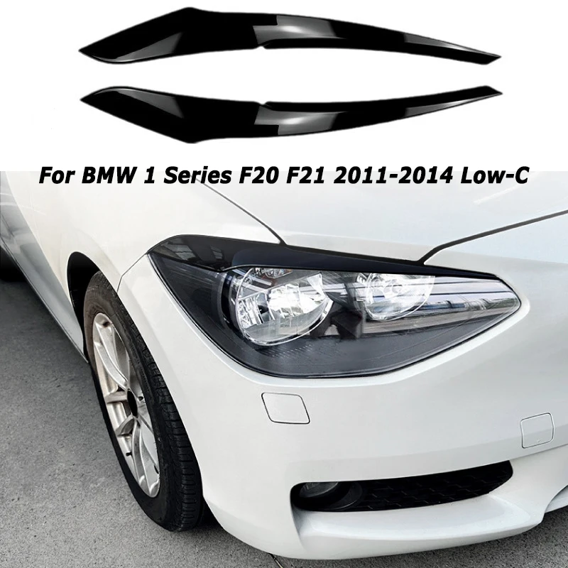 

Car Front Headlight Eyebrows for BMW 1 Series F20 F21 2011-2019 Lci 118i 120i Trim Eyelid Sticker Exterior Car Accessories Parts