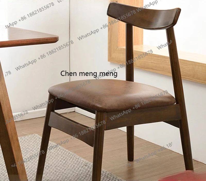 Solid wood dining chair, office, modern simple household stool dining table desk wooden chair