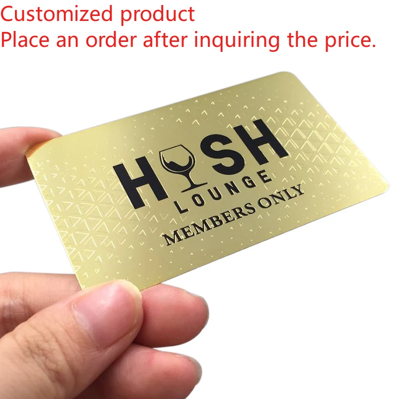 Customized product Free Design Personalized Name Metall Visit Card