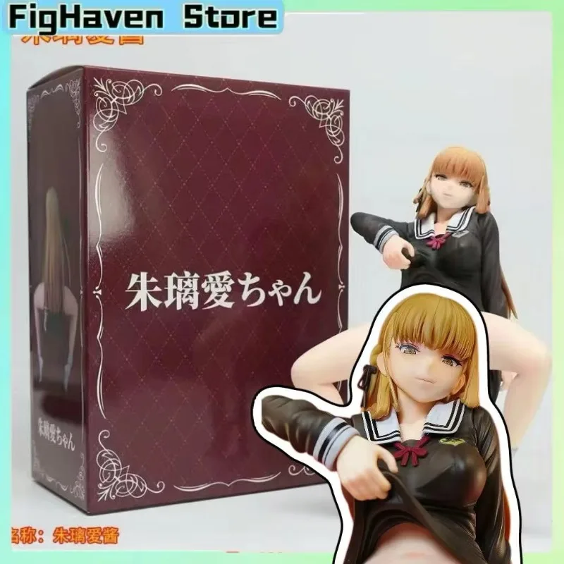

18cm Shuria-chan Anime Figure Akari Chan School Girl PVC Statue Model Doll Desktop Decoration Collectible Toy Fans Festival Gift