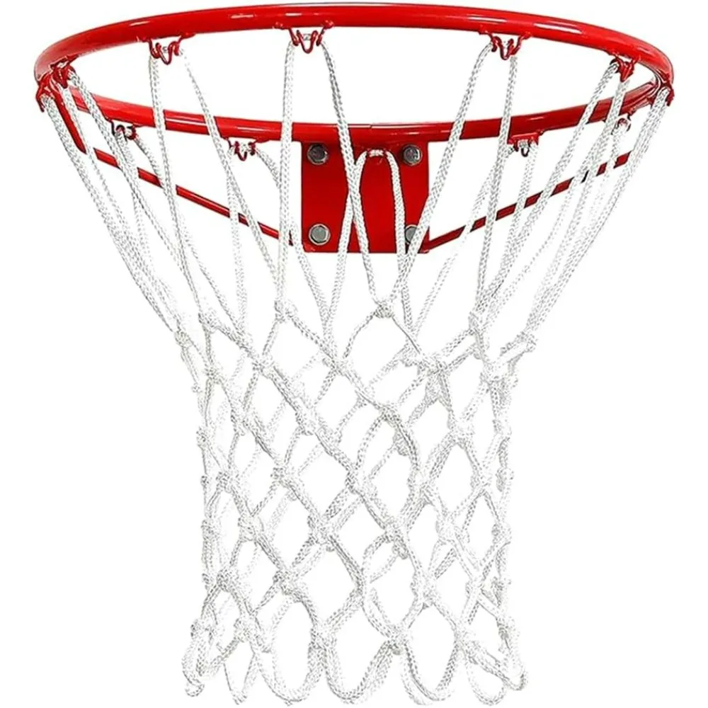 Basketballnetz Ersatz Heavy Duty Basketballkorb Netz Polyester Weiß Basketballnetz Basketballzubehör