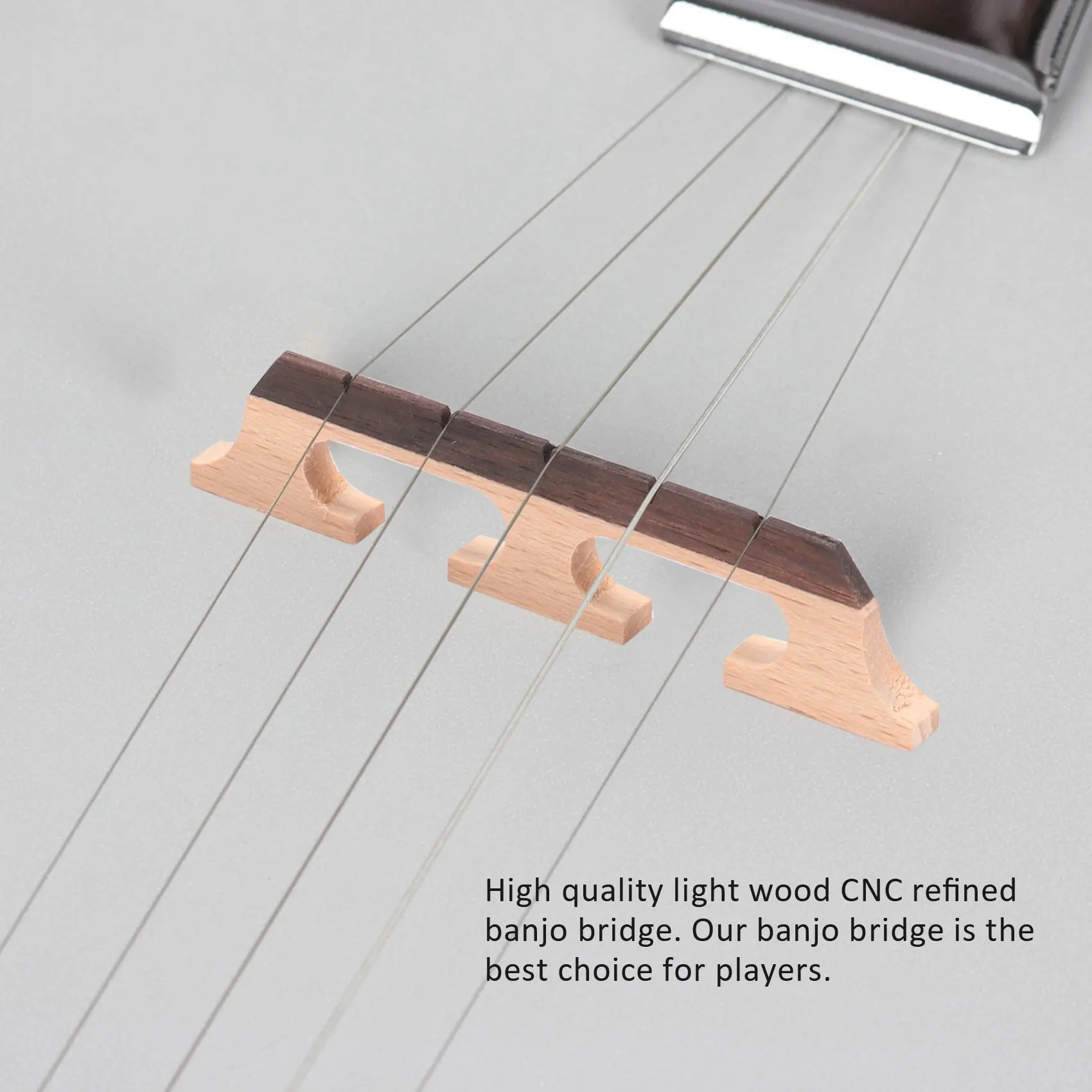 【¡¡Venta caliente!】Puente de banjo de arce de 5 cuerdas, accesorios de madera, 2 uds.