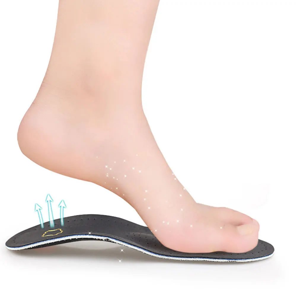 

1 Pair Latex Anti-Slip Insoles Breathable Arch Support For Flat Feet Orthotic Foot Care Tool Arch Support Pads