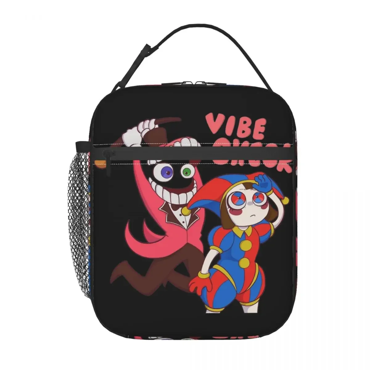 Cain Vibe Check Thermal Insulated Lunch Bag School The Amazing Digital Circus Portable Box for Lunch Thermal Cooler Food Box