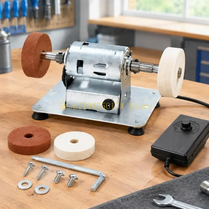 Space-Saving Desktop Grinding Machine with Two Wheel Functions for Workshop Top Sale