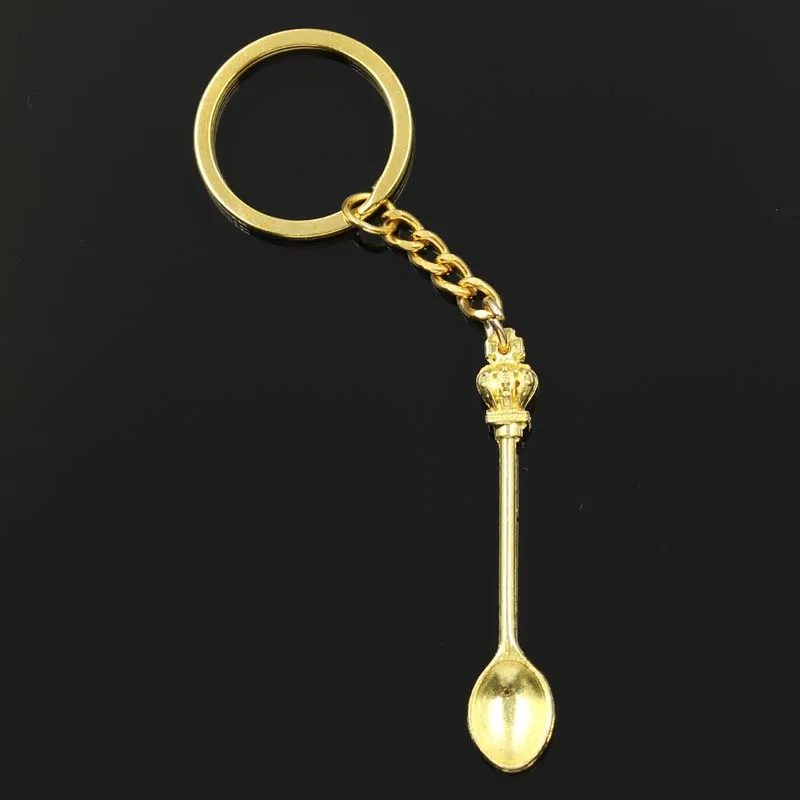 سلسلة حامل معدني للمطبخ عتيقة ، تاج غني ، قلادة سلسلة مفاتيح سهلة الاستخدام ، 3 ألوان ، 57 × 9 مم #4