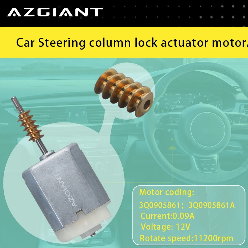 

FC-280PF-20150 Azgiant 12V Car Steering Column Flange Ignition Motor Worm Gear For VW Arteon SEL/Eos MK4 Seat Alhambra/Leon MK3