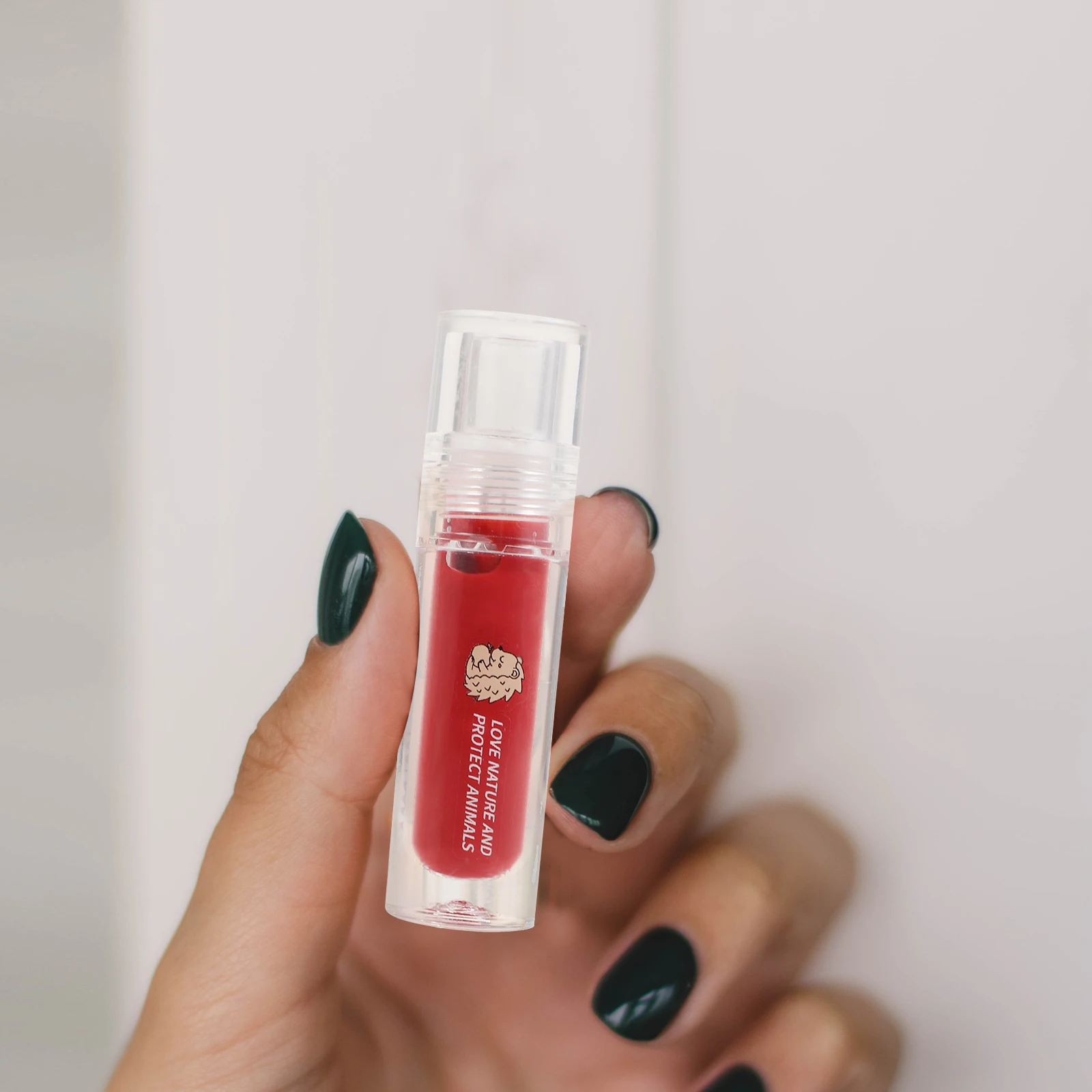 Set di 5 Rossetti Liquidi Impermeabili con Finitura Glitterata Idratante e Trasparente per Ragazze, Lunga Durata