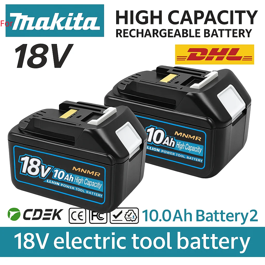 

For makita Battery10.0Ah 18v for makita tools batteryfor makita Drill DGA404 DDF487 DTW700Can replace BL1860B BL1850B