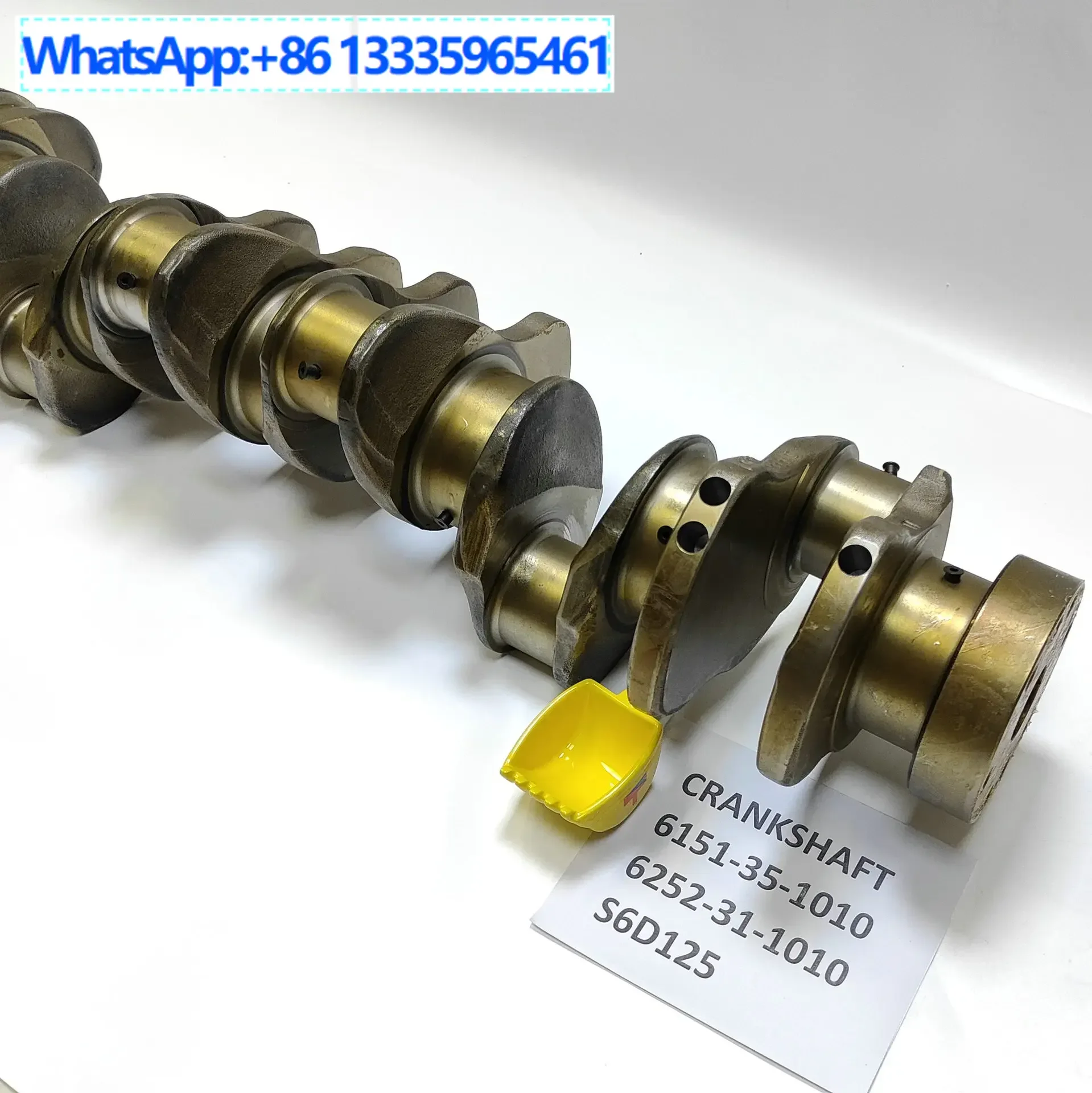 

6151-35-1010 Коленчатый вал для экскаватора ПК S6D125, детали двигателя 6252-31-1010