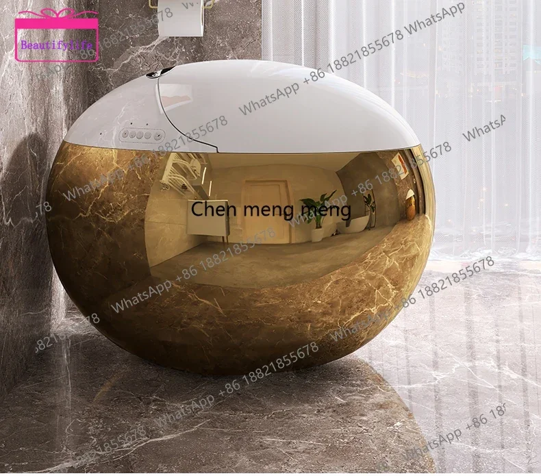 YL  Integrated golden smart toilet, voice intelligent control, automatic flip, siphon toilet