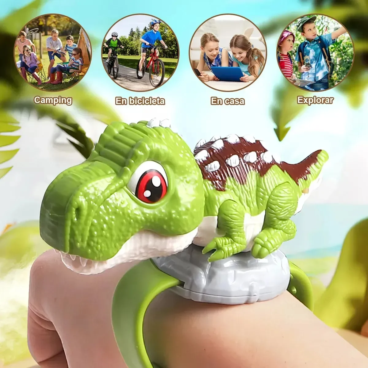 子供用恐竜トランシーバーおもちゃ、長距離インタラクティブコミュニケーションブレスレット、子供へのギフト、USB充電屋外遊び