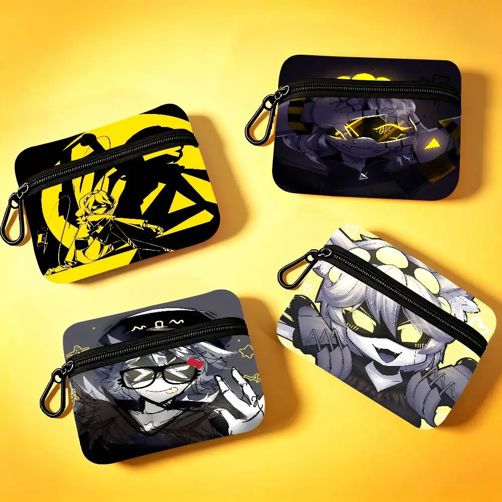 Anime M-Murder D-Drones Oxford Fabric Zipper Pouch Lightweight Hanging Coin Wallet For Coins ID Cards Keys Lipstick Earbuds