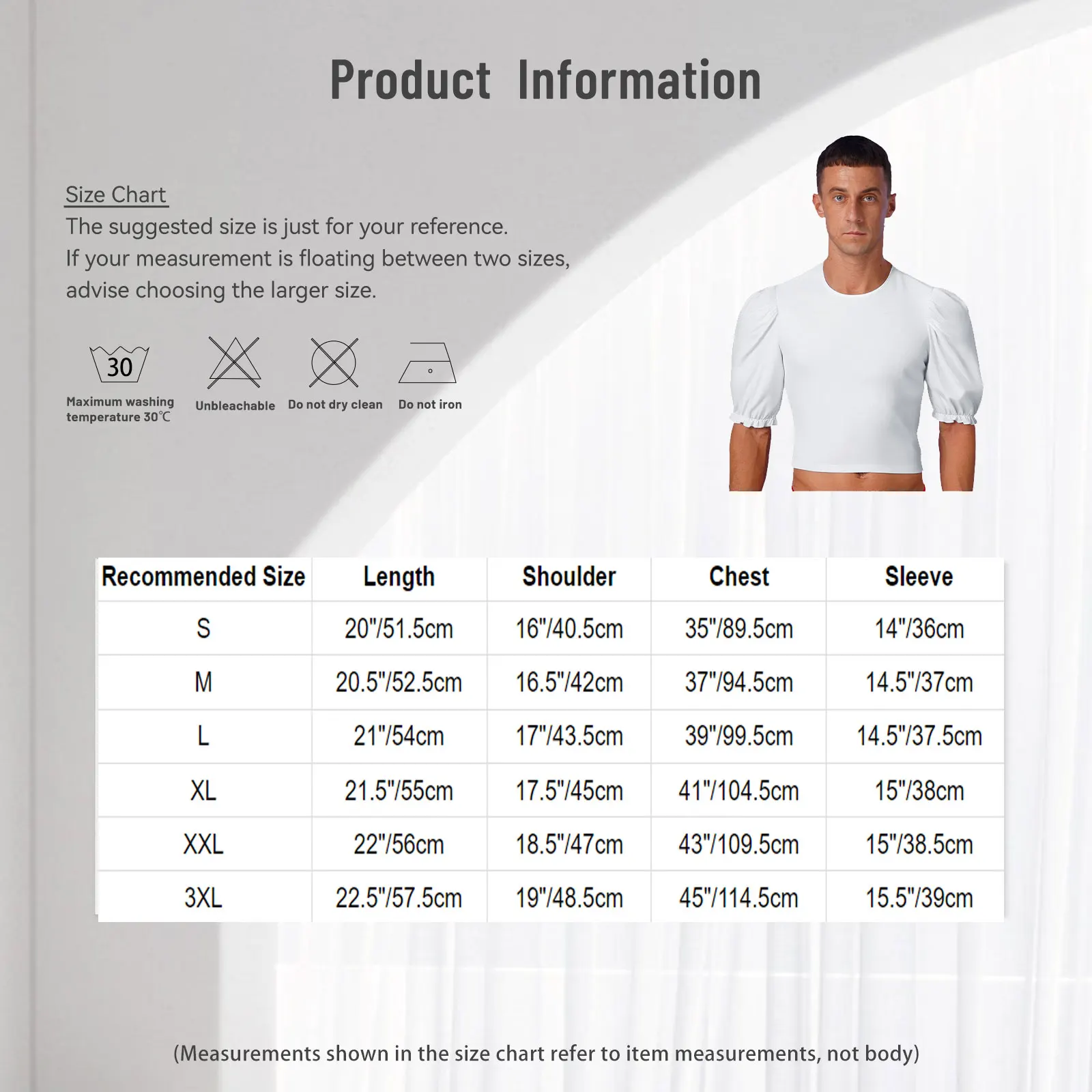 男性バレエダンストップス中世バレエプリンスダンスウェアパフォーマンストップハーフスリーブフリル袖口プルオーバーベースレイヤークロップシャツ